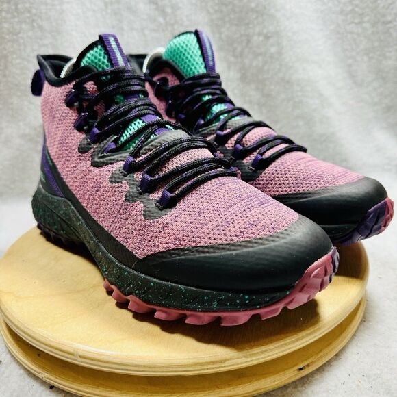 Merrell Bravada Mid Women’s 7 Pink Purple Waterproof Hiking Trail Vibram A - Picture 4 of 10
